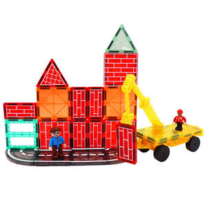 48 पीसी डिय 3 डी ट्रैफिक मजबूत चुंबकीय टाइल चुंबक सड़क निर्माण ब्लॉक टाइल्स सेट खिलौने ओम एटम सेमी पीसी एन71 स स स - Product Image 6