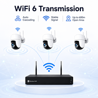 Système de surveillance sans fil Wistino 8CH NVR Tuya, kit maison intelligente, alerte de mouvement, vision nocturne couleur, système CCTV 4K