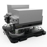 Étau pneumatique à centrage automatique 5 axes KSP2-100 + RZ-100A pour étaux centrés rotatifs VMC avec mâchoire souple en aluminium