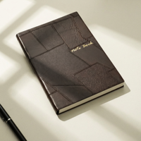 Coffret Cadeau de Luxe Personnalisé avec Logo, Carnet en Cuir Grain Litchi Style Vintage, Idéal pour Entreprises et Promotion, Vente en Gros
