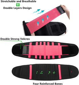 Ceinture de maintien abdominal respirante pour femme, soutien dorsal sportif, amincissante, gaine amincissante pour le ventre, gaine de compression abdominale pour la gym - Product Image 3