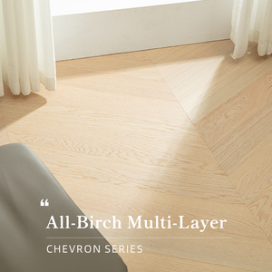 Plancher en bois d'ingénierie en chêne laqué massif moderne sur mesure, plancher en bois dur ABC pour chambre à coucher et salon - Product Image 2