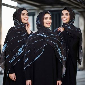 Nuevo Estilo Popular, Pañuelo Largo Étnico de Chifón con Estampado de Serigrafía, Hijabs Musulmanes para Mujer, Pañuelo para la Cabeza con Estampado de Leopardo, Transpirable - Product Image 4