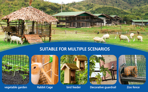 Black Welded <b>Wire</b> Mesh Roll 19 Gauge 1/2 Inch Square Hole Hardware Cloth 48in x 100ft for <b>Garden</b> Fence - Product Image 2