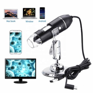 Microscopio Digitale Portatile USB Type-C 3 in 1 con Ingrandimento <span class=keywords><strong>500X</strong></span> 1000X 1600X, 8 LED, Endoscopio USB, Zoom e Supporto per Fotocamera - Product Image 6