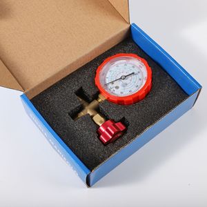 Manomètre de réfrigérant R22 R134a R410a R404a, corps de valve en laiton 55 kg, raccord durable pour climatisation, usage commercial - Product Image 1