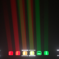 Barre lumineuse à matrice LED RGBW 10 LED DMX512 activée par le son IP33 CRI90 à suspendre pour DJ, discothèque, fête, club, mariage, éclairage de scène