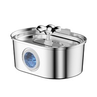 Vente chaude Automatique Chat Fontaine D'eau Potable En Acier Inoxydable Intérieur Plusieurs Animaux Mangeoire D'eau