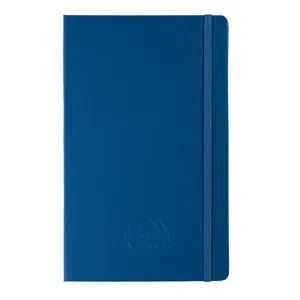 China Manufacturer Custom Hardcover Pu Leather Cover Debossed Logo Printing School Supplies A5 Lined Notebooks