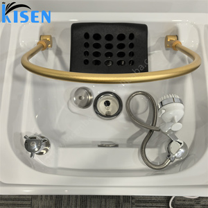 KISEN Bac à shampoing portable et mobile avec chaise, à circulation d'eau, amovible, pour lavage de cheveux en salon, thérapie SPA et soins capillaires - Product Image 5