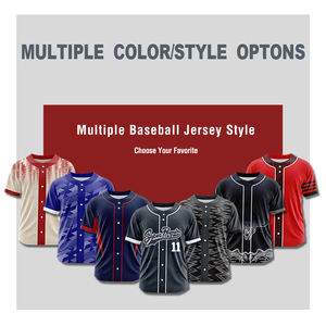 Jersey de béisbol con cuello en <span class=keywords><strong>V</strong></span> cosido para jóvenes bordado sublimación al por mayor camisas de uniforme de béisbol de malla personalizadas para hombre en blanco ZB4014 - Product Image 3