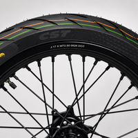 Kit de jantes CNC Ultra Bee 17 pouces, pneus Supermoto pour route, ensemble de conversion de vélo électrique haute performance