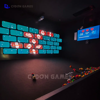 Jeux de sport interactifs muraux d'intérieur, écran LED interactif, jeu de tir au but, jeu de lancer, sports d'intérieur