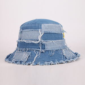 캐주얼 봄 여름 워시 휴가 어부 모자 거지 사용자 정의 로고 버킷 모자 넓은 챙 비치 레트로 솔리드 버킷 모자 - Product Image 2