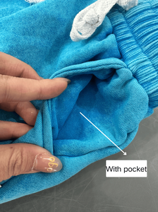 <span class=keywords><strong>Set</strong></span> di <span class=keywords><strong>felpa</strong></span> con cappuccio stile Street retrò con Logo personalizzato Unisex con lavaggio acido <span class=keywords><strong>tuta</strong></span> in tinta unita per bambini - Product Image 4