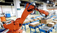Brazo Robótico de Paletización Automática de 6 Ejes con Pantalla Táctil Libre de Programación, Carga Útil de 50 kg/100 kg