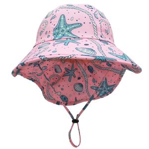 Sombrero de Protección Solar con Imagen de Dibujos Animados para Niños, Sombrero de Pescador de Ala Ancha para Viajes de Verano, Juegos y Pesca, con Correa para la Barbilla - Product Image 3