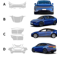 Film de protection de peinture (PPF) invisible en TPU brillant, anti-rayures, épaisseur 8,5 mil, pour la protection de la voiture Tesla Model Y