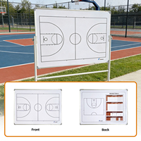 Tableau Tactique de Basketball Professionnel Mobile Grand Format Double Face Magnétique pour Entraînement d'Équipe