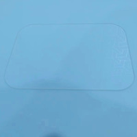 Panneau de verre conducteur enduit ITO de 1,1 mm, haute transmittance, forme personnalisée CNC, bord poli pour miroir tactile de maison intelligente