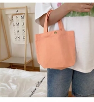 Tas Tote Kanvas Ramah Lingkungan Custom, Kapasitas Mini yang Lucu dengan Pegangan Panjang dan Warna & Logo Custom - Produk Terbaru