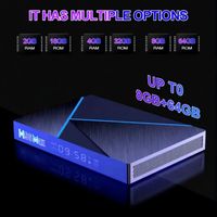 TV Box Android H96 Max Más Popular, Rockchip RK3566, 2GB, 16GB, 4K UHD, WiFi, BT, LAN 1000M, Reproductor Multimedia