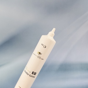 30ML White <b>Plastic</b> <b>Tube</b> For White Sunscreen Glass Skin SPF 50+ UVA/UVB Cosmetic Squeeze Packaging Soft Sunscreen <b>Tube</b> - Product Image 6