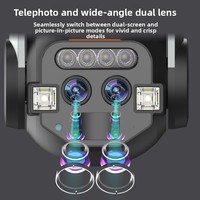Cámara de Seguridad WiFi 1080P con Zoom Óptico 10x, Cámara IP PTZ para Exteriores con Visión Nocturna a Todo Color, Audio Bidireccional y Diseño Impermeable