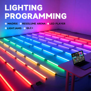 Luz de arandela de pared Led Rgb para exteriores programable, candelabro Exterior impermeable moderno, paisaje de pared, iluminación de tira larga lineal de 15W - Product Image 3