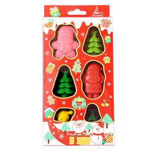 Новый мультяшный карандаш детская кисть не грязные руки креативный Рождественский набор рисования карандаш оптом - Product Image 3