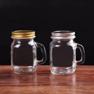 برطمان ماسون صغير سعة 4 أونصات/120 مل مع غطاء معدني، كأس شوت صغير للمشروبات والديكور - Product Image 1