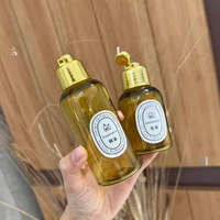 Flacon distributeur de 50 ml et 120 ml avec bouchon Dingdang pour huile de bain, lessive, shampoing, lotion, Pure Dew pour eau, bouchon à vis en PET