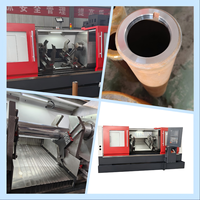 CNC1520 Perforación sincrónica opuesta para orificios internos de doble extremo mediante husillos gemelos, sin necesidad de torneado de la pieza.