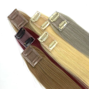 All'ingrosso 100% indiano Remy Extension capelli umani Mono Base Clip in Root <span class=keywords><strong>frangia</strong></span> & Mini capelli pezzi per le donne - Product Image 5