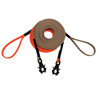 Laisse de chien longue ligne étanche, longue laisse en PVC durable de 10 pieds 20 pieds 30 pieds pour la formation de chien, la natation, la randonnée, la plage et la cour