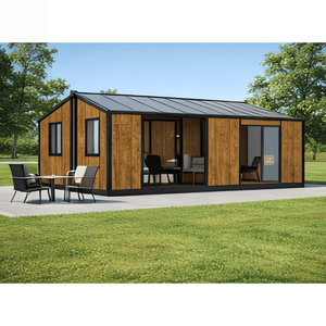 Casa Contenedor Expandible de Acero de 40 pies, Moderna y de Lujo, Casa Móvil Prefabricada, Villa Modular Portátil con Color Personalizado - Product Image 1