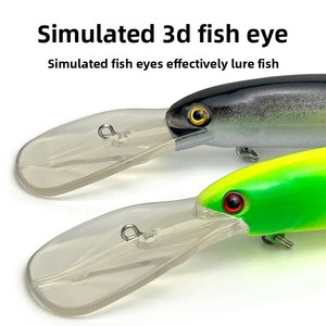 Señuelo artificial duro de 16 cm con 10 colores, tipo Minnow suspendido de cola larga con sonido, ganchos de pesca con centro de gravedad variable, flotante. - Product Image 2