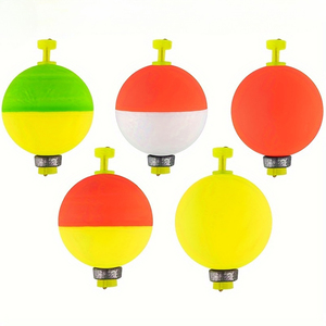 Ensemble de flotteurs de pêche ronds lestés de 1/16 oz à 3/8 oz pour la pêche au poisson de prédateur, <span class=keywords><strong>flotteur</strong></span> sphérique à bouton-poussoir avec verrouillage automatique de la ligne - Product Image 5