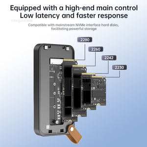 Produsen grosir cangkang aluminium USB 4.0 kotak Hard Drive portabel M.<span class=keywords><strong>2</strong></span> NVMe 40Gbps penutup Hard Drive - Product Image 6