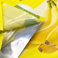 OEM ODM bedrukte staande pouches met ritssluiting, aluminiumfolie zakken voor bananenchips, gedroogd fruit, gekonfijt fruit, snackverpakkingen