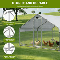 Poulailler en acier galvanisé verrouillable pour poules pondeuses, utilisation domestique, vente chaude, durable