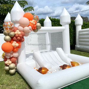 Château sautant <span class=keywords><strong>avec</strong></span> toboggan et <span class=keywords><strong>piscine</strong></span> <span class=keywords><strong>Maison</strong></span> de rebond <span class=keywords><strong>pour</strong></span> l'extérieur Château blanc - Product Image 3
