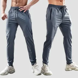 Sports Breathable Pants Silk Cooling Custom Logo Men Sweat Pants Casual Long Quick Dry Summer Waterproof Gym Running Pants Men