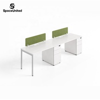 Poste de travail modulaire pour centre d'appels SpaceUnited, bureau de travail avec cloison, bureau d'ordinateur pour bureau d'équipe