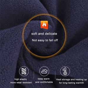 Winter Fleece Warm Full Face Cover Máscara de esquí Un agujero Pasamontañas negro Hombre - Product Image 4