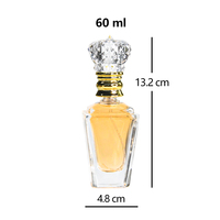 Bouteilles de parfum de luxe en verre transparent de 60 ml, vides, avec capuchon en acrylique élégant et pulvérisateur à sertir – Vente en gros