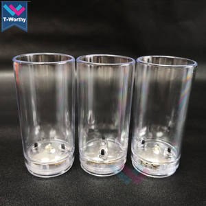 <span class=keywords><strong>Verre</strong></span> <span class=keywords><strong>à</strong></span> shot/gobelet LED T-Worthy réutilisable et léger de 50 ml avec capteur de liquide et logo personnalisé, activé par l'eau, en <span class=keywords><strong>plastique</strong></span> - Product Image 6