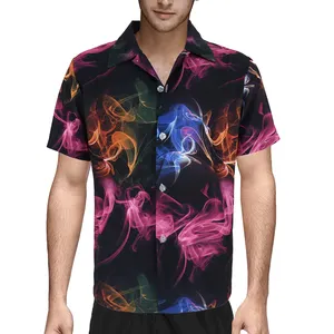 Camiseta hawaiana con botón personalizado para hombre, polo con sublimación, a buen precio, disponible