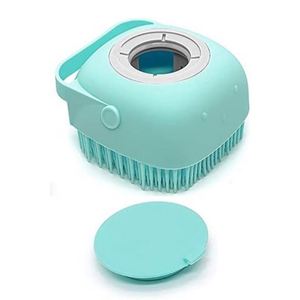 Gant de toilettage et distributeur de shampoing 2-en-1, brosse de massage pour animaux de compagnie, outil de bain pour chiens et chats, sans BPA, en silicone souple, facile à nettoyer - Product Image 3