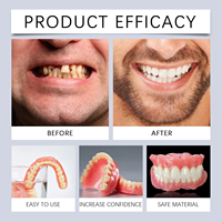 Facettes dentaires ajustables pour un sourire parfait, couvre-dents temporaires, kits de prothèses dentaires pour combler les dents manquantes, pour hommes et femmes